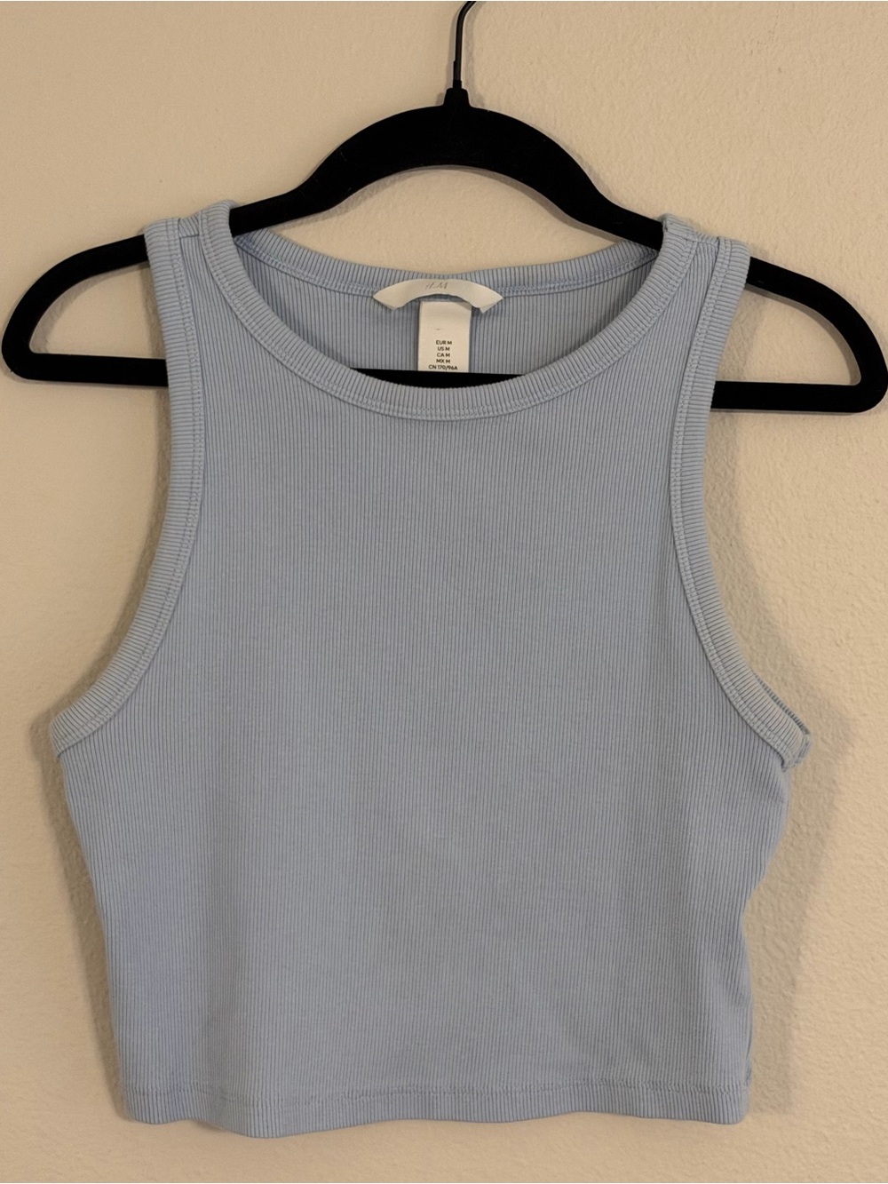 H&M Light Blue Ribbed Tank